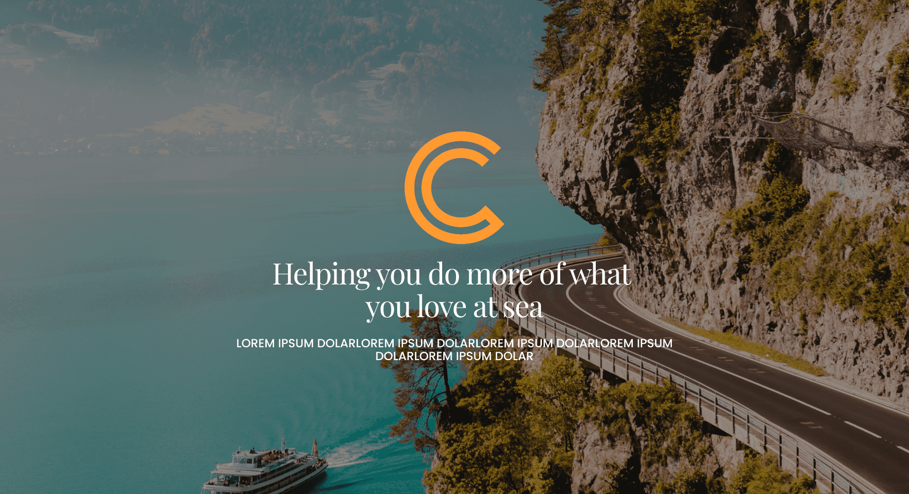 A full screen homepage banner for Cruise Collective A2ZTECH