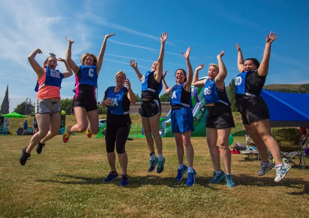 Bloom Netball Team Celebrating Featured Image used A2ZTECH Case Study