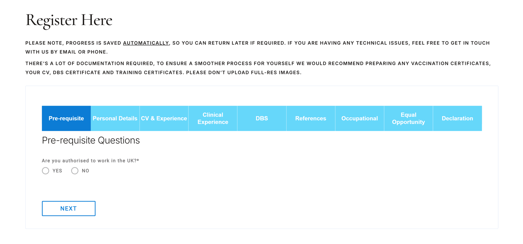 Nurses on Call Registration Process A2ZTECH